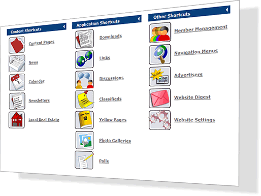 HOA Admin control panel